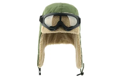Windproof Warm Aviator Hat with Goggle - Image 12