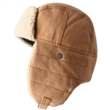 Windproof Warm Aviator Hat with Goggle - Image 15