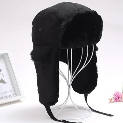Thick Warm Trapper Hat with Lace-up - Image 2