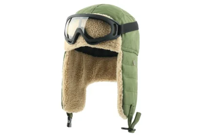 Windproof Warm Aviator Hat with Goggle - Image 11