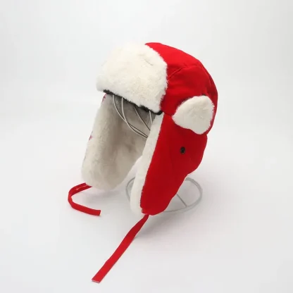 Thick Warm Trapper Hat with Lace-up - Image 12