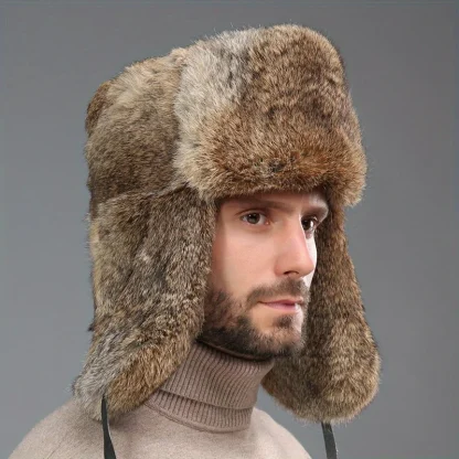 Thicken Ushanka with Adjustable Ear Flaps - Image 4