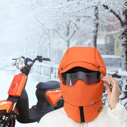 Windproof Aviator Hat with Neck Protection - Image 5