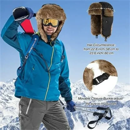 Unisex Warm Trapper Hat for Cold Weather - Image 8